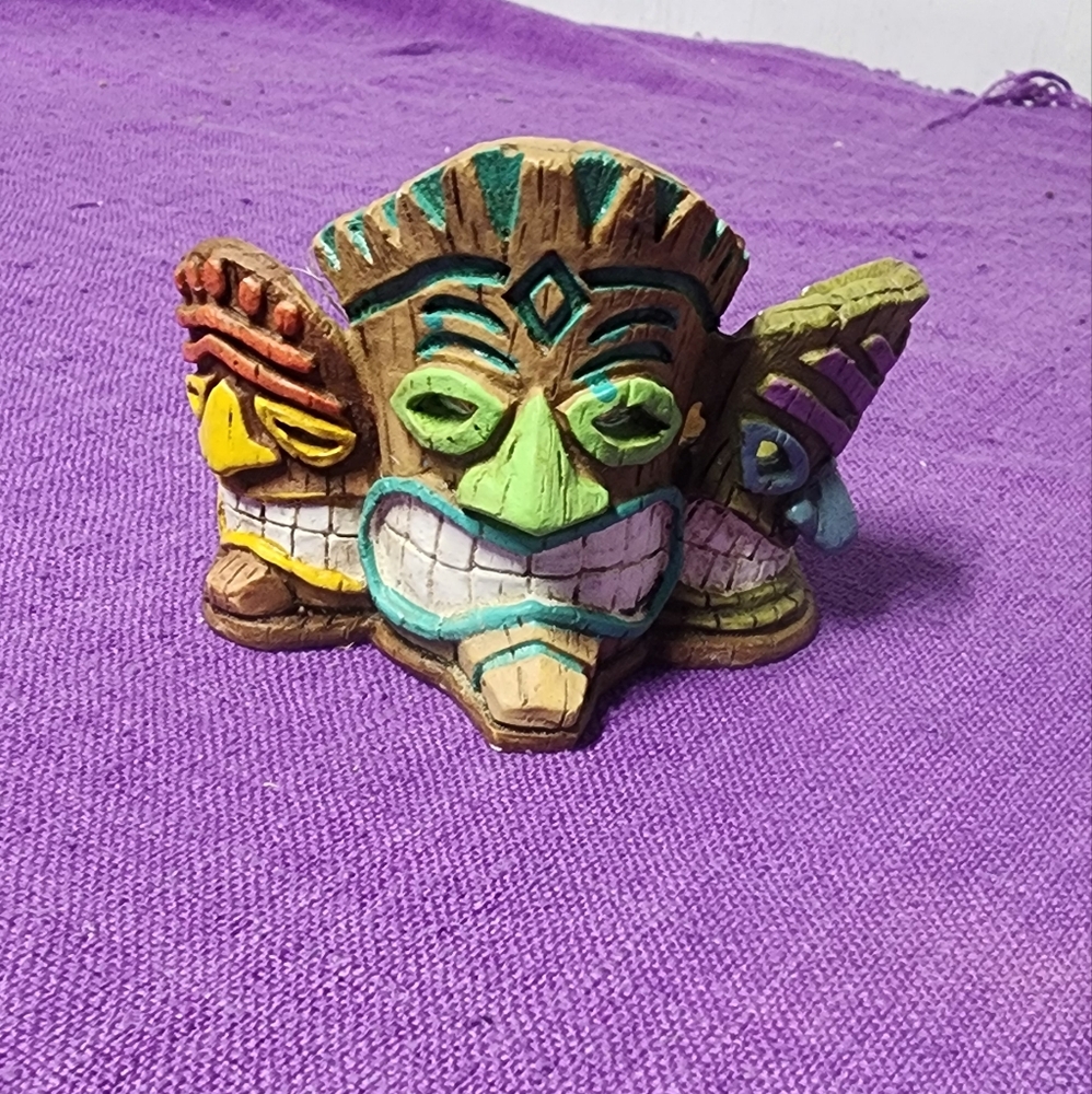 Tiki Themed Mini Planter/Candle Holder Summer Party Tiki bash Decor Pre-Owned
